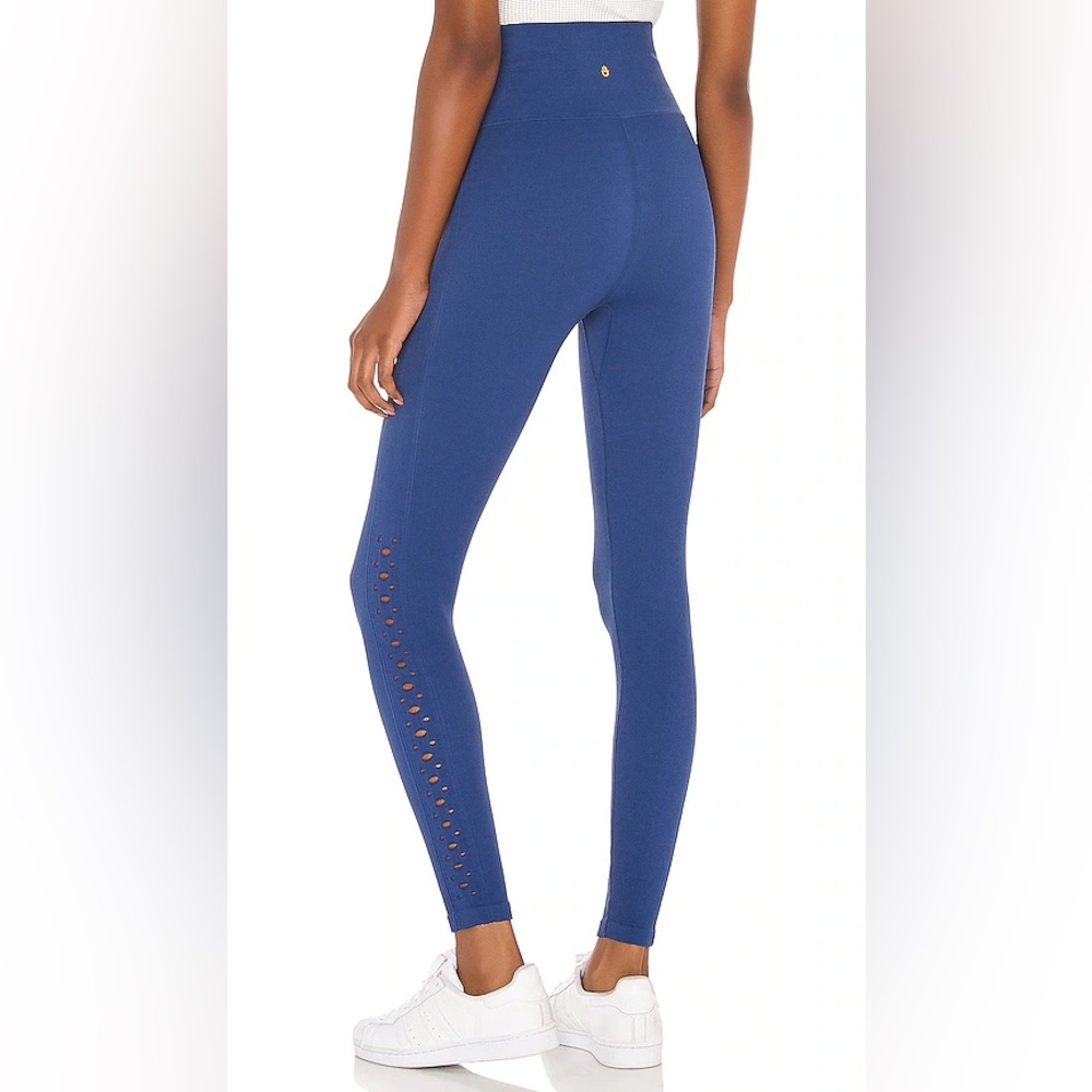 SPIRITUAL GANGSTER “Self Love” Blue Laser Cut Legging SZ XS/S